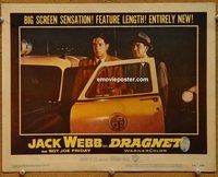 d208 DRAGNET vintage movie lobby card #7 '54 Jack Webb as Joe Friday!