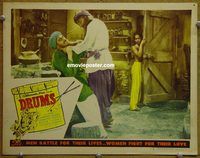 d213 DRUMS vintage vintage movie lobby card #5 R48 Sabu, Zoltan Korda