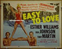 d815 EASY TO LOVE title vintage movie lobby card '53 Esther Williams