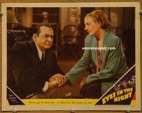 d231 EYES IN THE NIGHT vintage movie lobby card '42 Edward Arnold