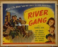 d973 RIVER GANG vintage movie title lobby card '45 Gloria Jean, John Qualen
