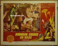 d581 ROBINSON CRUSOE ON MARS vintage movie lobby card #5 '64 Paul Mantee