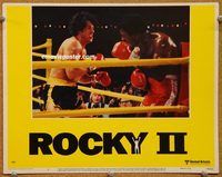 d582 ROCKY 2 vintage movie lobby card #3 '79 Sylvester Stallone, Weathers