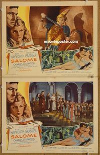 e208 SALOME 2 movie vintage movie lobby cards '53 sexy Rita Hayworth!