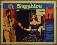 d599 SAPPHIRE vintage movie lobby card #5 '60 Nigel Patrick, Basil Dearden