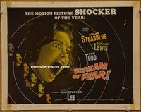 d979 SCREAM OF FEAR vintage movie title lobby card '61 Hammer, Susan Strasberg