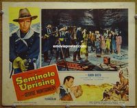d610 SEMINOLE UPRISING vintage movie lobby card '55 George Montgomery
