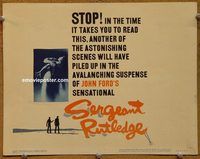 d983 SERGEANT RUTLEDGE vintage movie title lobby card '60 John Ford western!