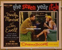 d614 SEVEN YEAR ITCH vintage movie lobby card #2 '55 sexy Marilyn Monroe!