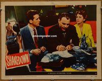 d616 SHAKEDOWN vintage movie lobby card #3 '50 Howard Duff, Brian Donlevy