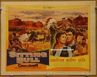 d991 SITTING BULL vintage movie title lobby card '54 Robertson, Native Americans!