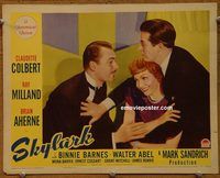 d635 SKYLARK vintage movie lobby card '41 Claudette Colbert, Ray Milland