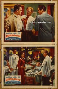 e222 SLATTERY'S HURRICANE 2 vintage movie lobby cards '49 Veronica Lake