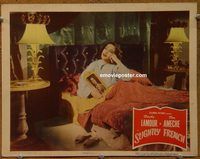 d639 SLIGHTLY FRENCH vintage movie lobby card #8 '48 Dorothy Lamour, Ameche