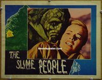 d641 SLIME PEOPLE vintage movie lobby card #1 '63 great monster w/girl image!