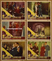 e697 SOFIA 6 vintage movie lobby cards '48 Gene Raymond, Sigrid Gurie