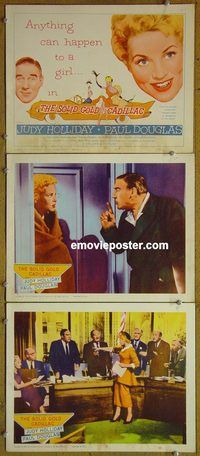 e368 SOLID GOLD CADILLAC 3 vintage movie lobby cards '56 Judy Holliday