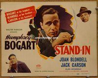 e001 STAND-IN vintage movie title lobby card R48 Humphrey Bogart, Joan Blondell