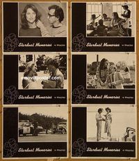 e702 STARDUST MEMORIES 6 vintage movie lobby cards '80 Woody Allen, Rampling
