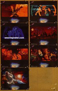 e821 TITAN A.E. 7 vintage movie lobby cards '00 Don Bluth sci-fi cartoon!