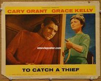 d703 TO CATCH A THIEF vintage movie lobby card #7 '55 Hitchcock, Grant