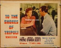 d705 TO THE SHORES OF TRIPOLI vintage movie lobby card #2 R52 Payne, O'Hara