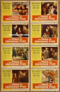e894 TRAIL OF THE LONESOME PINE 8 vintage movie lobby cards R55 Sidney