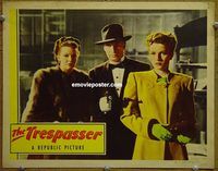 d714 TRESPASSER vintage movie lobby card #7 '47 solo Dale Evans!