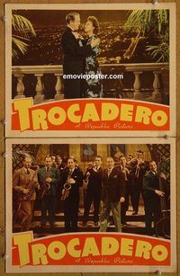 e243 TROCADERO 2 vintage movie lobby cards '44 Rosemary Lane, Johnny Downs
