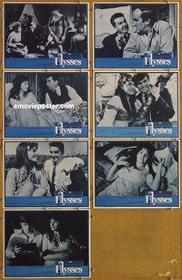 e824 ULYSSES 7 vintage vintage movie lobby cards '67 O'Shea, Jefford