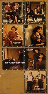 e825 UNSTRUNG HEROES 7 vintage movie lobby cards '95 Andie MacDowell