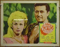d729 VALLEY OF THE DRAGONS vintage movie lobby card '61 Joan Staley