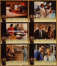 e718 WILD THINGS 6 vintage movie lobby cards '98 Neve Campbell, Kevin Bacon