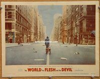 d772 WORLD, THE FLESH & THE DEVIL vintage movie lobby card #7 '59 Belafonte