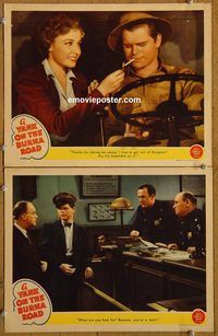 e257 YANK ON THE BURMA ROAD 2 vintage movie lobby cards '42 Laraine Day