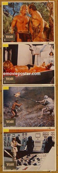 e530 YOR THE HUNTER FROM THE FUTURE 4 vintage movie lobby cards '82