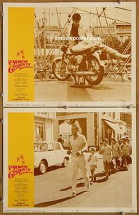 e258 YOUNG GIRLS OF ROCHEFORT 2 vintage movie lobby cards '68 Gene Kelly