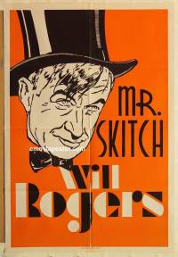 g012 MR SKITCH Leader Press one-sheet movie poster '33 Will Rogers, Pitts
