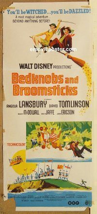 k485 BEDKNOBS & BROOMSTICKS Australian daybill movie poster '71 Disney