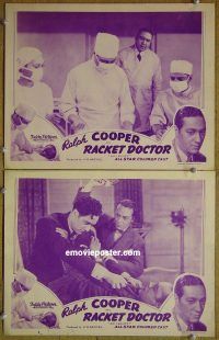 k155 AM I GUILTY 2 movie lobby cards R48 Toddy Pictures, all-black!