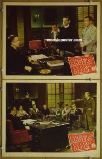 k156 ANGELS' ALLEY 2 movie lobby cards '48 Leo Gorcey & Bowery Boys