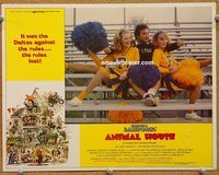 k035 ANIMAL HOUSE movie lobby card '78 John Belushi, Landis classic!