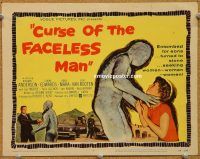 k009 CURSE OF THE FACELESS MAN title movie lobby card '58 eerie sci-fi!
