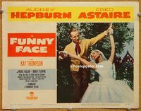 k077 FUNNY FACE movie lobby card #7 '57 Audrey Hepburn, Astaire