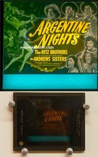 m052 ARGENTINE NIGHTS movie glass lantern slide '40 Ritz & Andrews