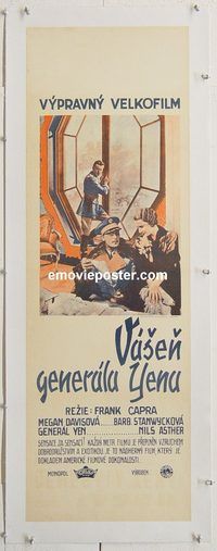 p279 BITTER TEA OF GENERAL YEN linen Czech movie poster '32 Stanwyck