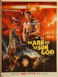 s056 ARK OF THE SUN GOD Pakistani movie poster '83 David Warbeck