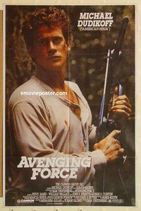 s066 AVENGING FORCE style A Pakistani movie poster '86 THE action film!