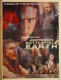 s081 BATTLEFIELD EARTH Pakistani movie poster '00 John Travolta