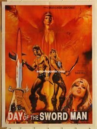 s120 BLADE MASTER Pakistani movie poster '84 Miles O'Keeffe, fantasy